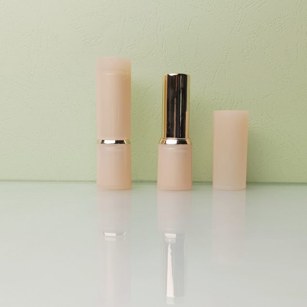 Semi-transparent Gold Ring Oem China Supplier Round Lipstick Tube