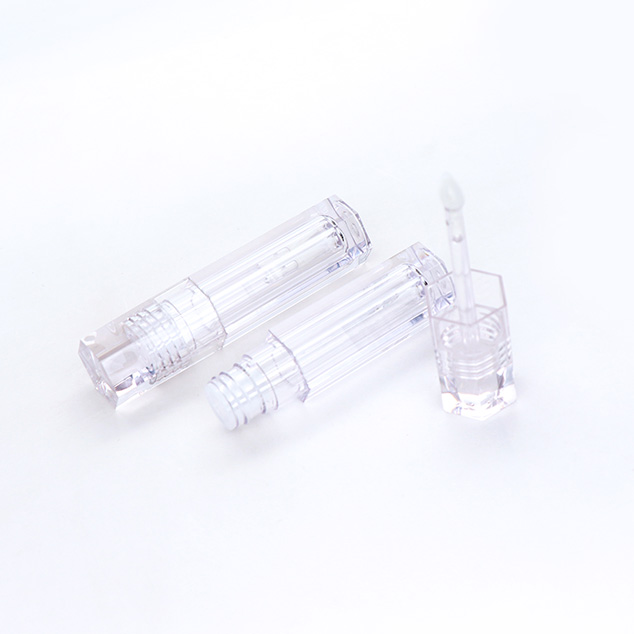 Hexagon Clear 4.8ml Short Lipgloss Container With Factory Price