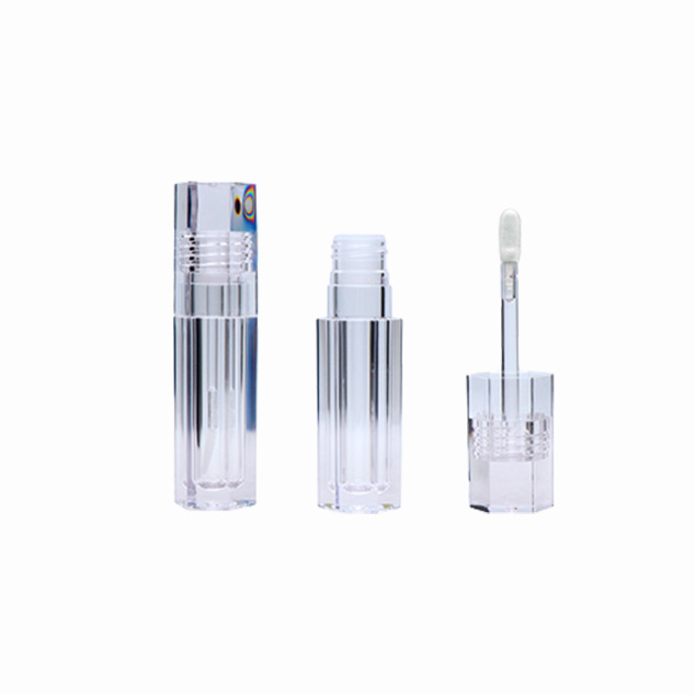 Hexagon Clear 4.8ml Short Lipgloss Container With Factory Price