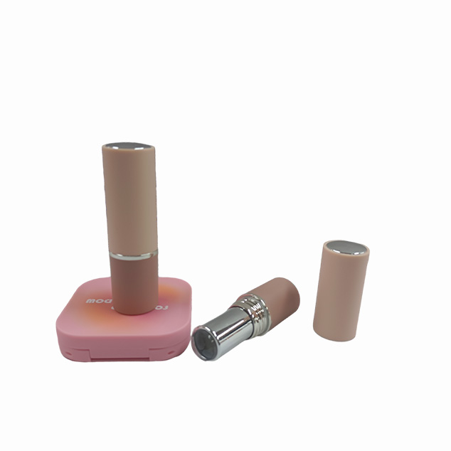 Round Airtight Matte Frost Finish Customized Color Lipstick Tube With 12.1mm Cup