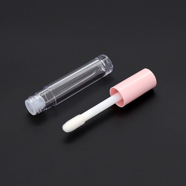 5.8ml White Cap Round Petg Silk Screen Print Lip Gloss Tubes In Stock