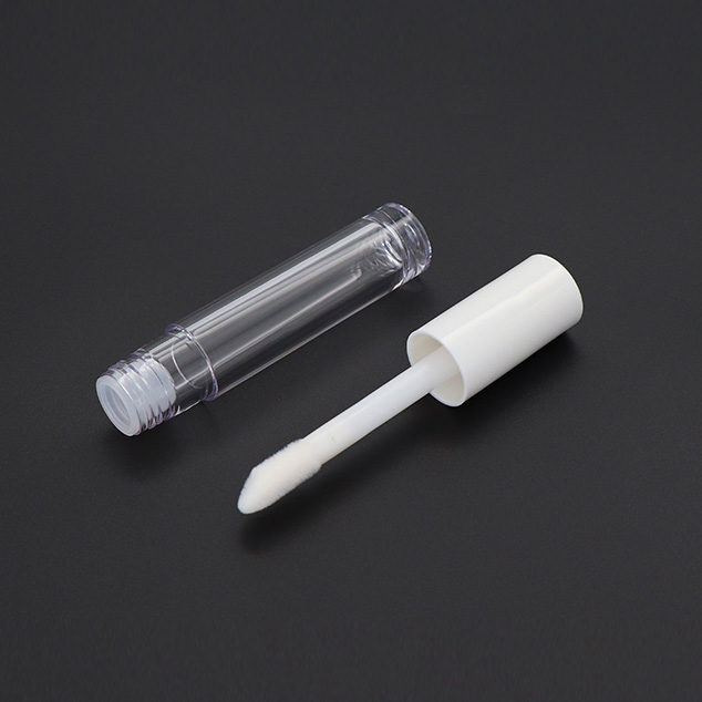 5.8ml White Cap Round Petg Silk Screen Print Lip Gloss Tubes In Stock