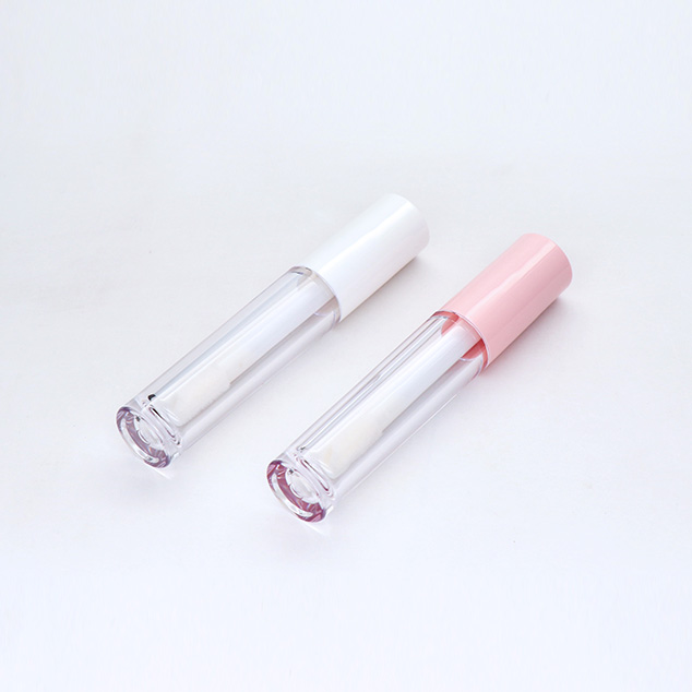 5.8ml White Cap Round Petg Silk Screen Print Lip Gloss Tubes In Stock