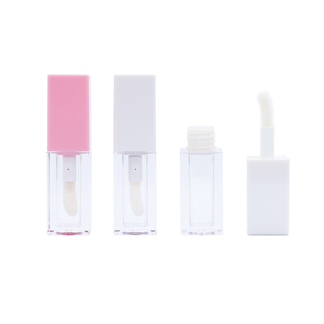 Square Big Wand Drop Brush 5ml Lipgloss Tube Lip Gloss Container