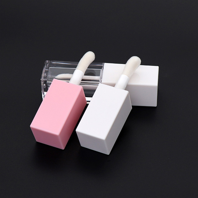 Square Big Wand Drop Brush 5ml Lipgloss Tube Lip Gloss Container