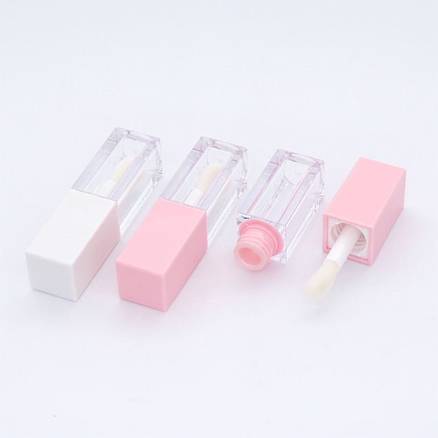 Square Big Wand Drop Brush 5ml Lipgloss Tube Lip Gloss Container