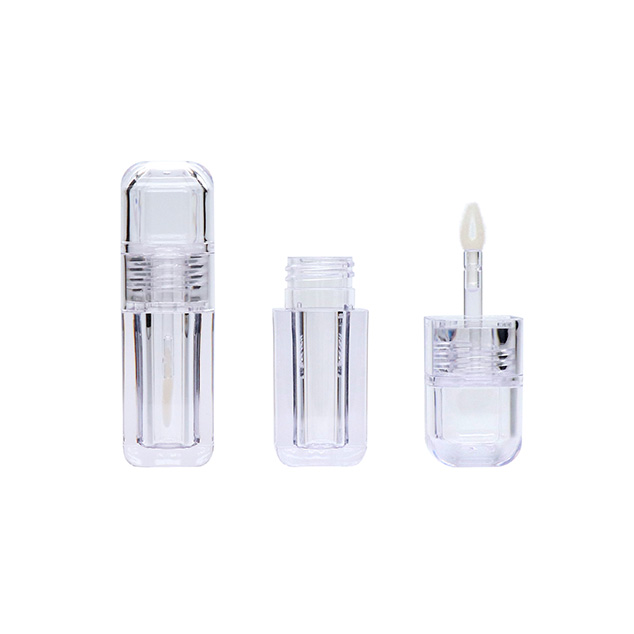 4ml Square Clear Empty Lip Gloss Container With Factory Price