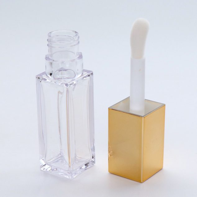 Square Cosmetics Lip Gloss Tubes and Box Custom Label Lip Gloss Tubes