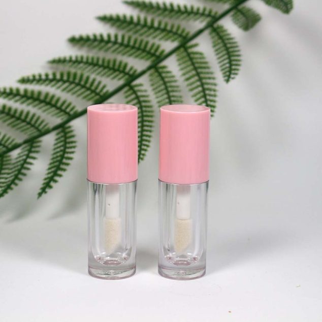 Empty 6 Ml Large Brush Lip Gloss Tube Pink  Lip Gloss Container Cute Lip Gloss Tube