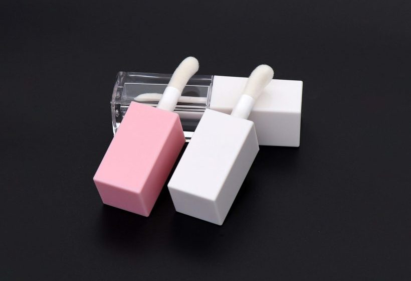 Square Big Wand Drop Brush 5ml Lipgloss Tube Lip Gloss Container