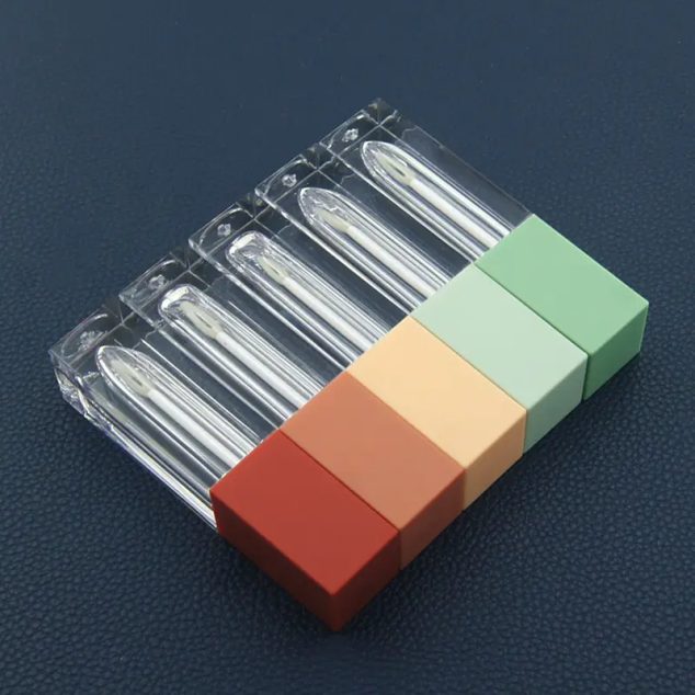 Multi-Color Frosted Cover Transparent Lip Gloss Tube Empty Tube Cosmetic Tubes