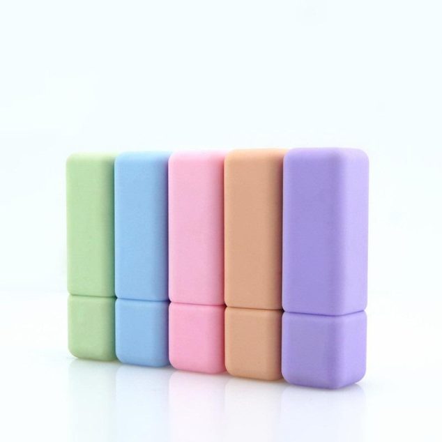 New Multi-Color Rubber 9mm Lipstick Tube Empty Lipstick Tube