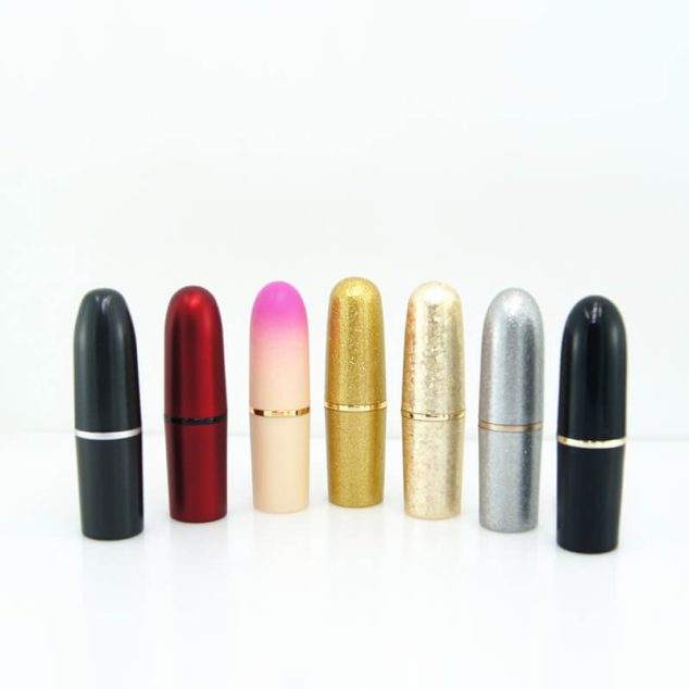 Custom Round Luxury 3.8g Empty Lipstick Tube Lipstick Tubes Containers