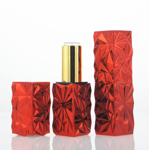 Red Glitter Lipstick Tube Private Label Gloden Lipstick Tube Lipstick Containers