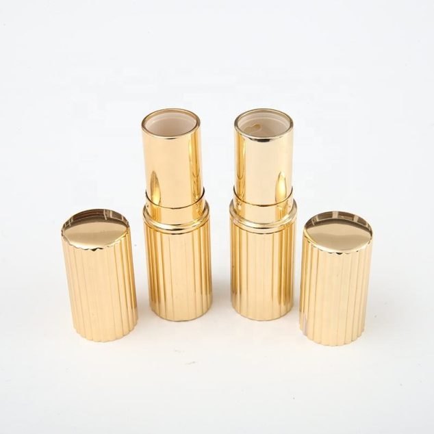 Custom Round Luxury Metal Gold Aluminium Empty Lip Stick Tube Lipstick Tubes Containers