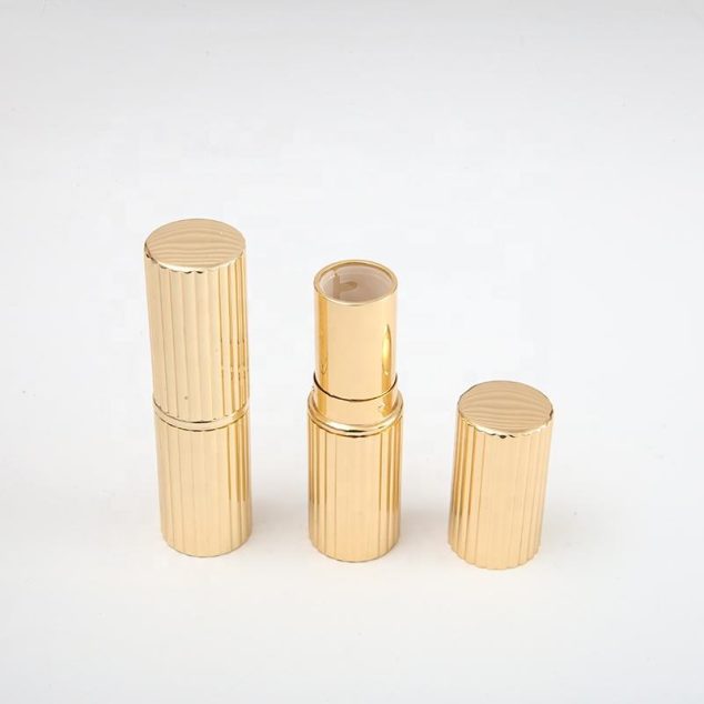 Custom Round Luxury Metal Gold Aluminium Empty Lip Stick Tube Lipstick Tubes Containers