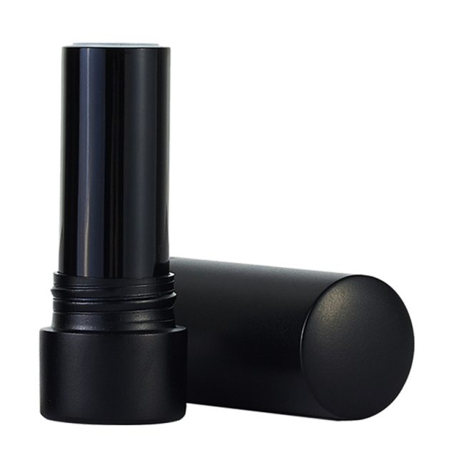 High Quality Luxury Empty Round Black Lipstick Container China Manufacturer