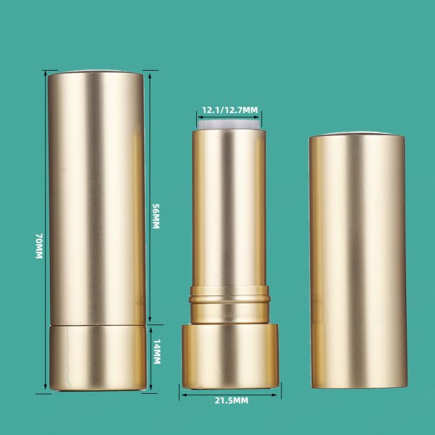 Lipstick Tube Wholesale Empty Lipstick Containers Gold Round Lipstick Tube