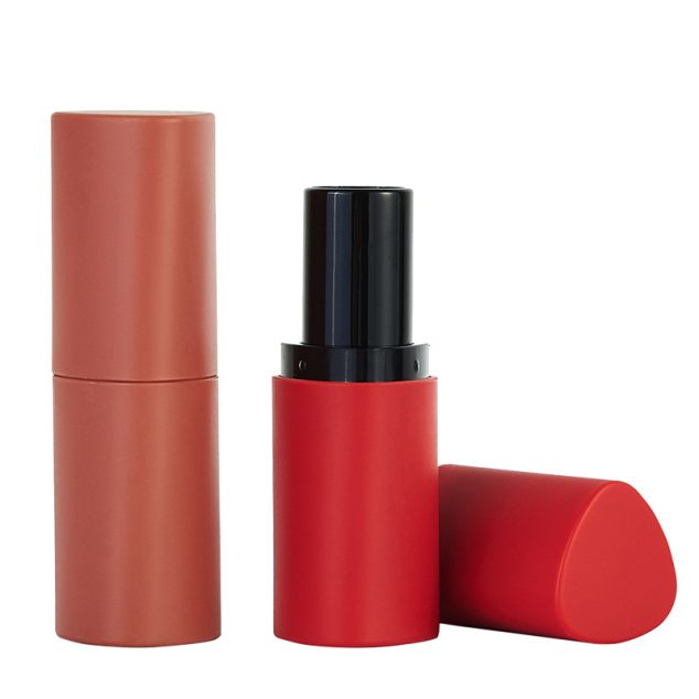 Custom Round Luxury 3.8g Red Empty Lipstick Tube Lipstick Tubes Containers