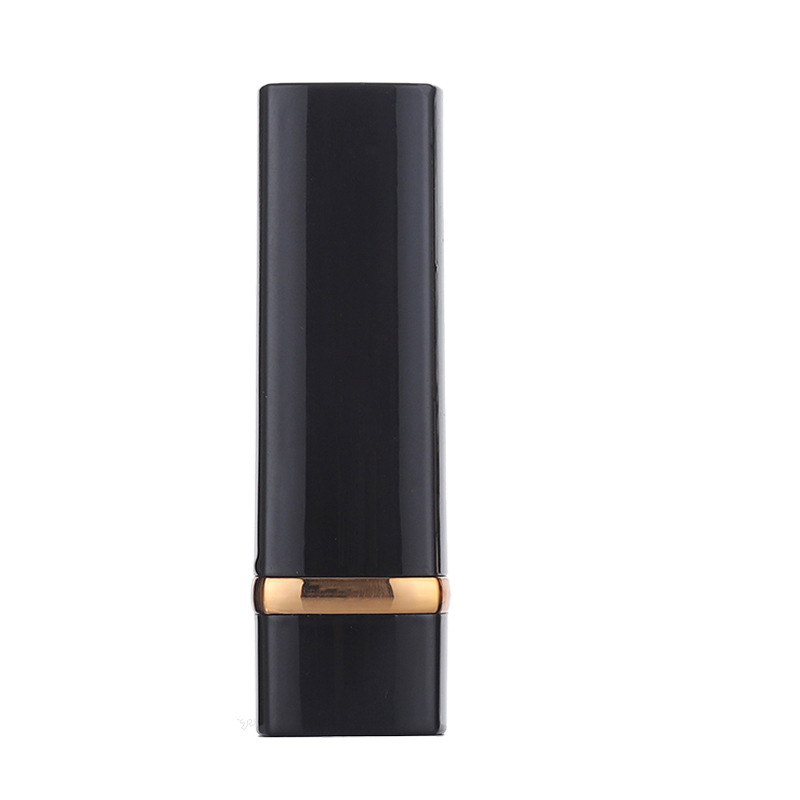 Custom Square Luxury 3.8g Empty Lipstick Tube Black Lipstick Tubes Containers