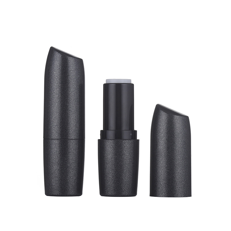 Manufacturers Custom Black  Matte Texture Lipstick Tube Lipstick Empty Tube