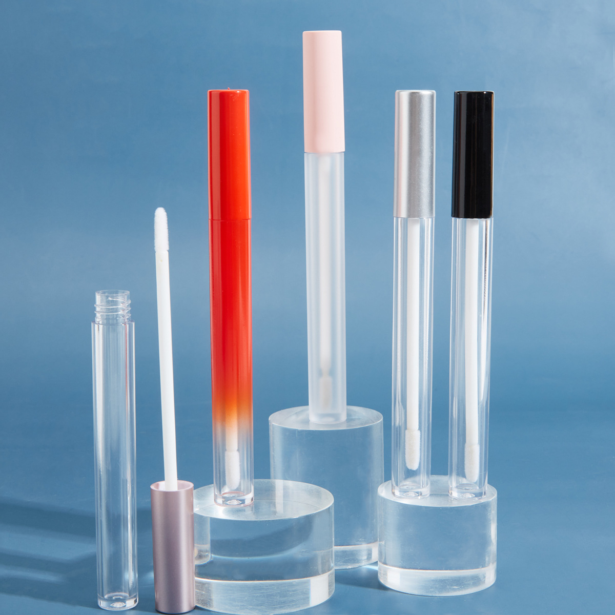 3ml Round Slim Frosted Air Lip Gloss Empty Tubes, Wholesale Lip Gloss Tubes, Empty Lipstick Tubes, Customizable with Printed LOGO