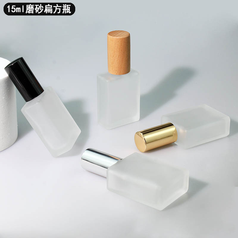 5ml 10ml 15ml 20ml Frosted Glass Perfume Bottles, Square Perfume Bottles, Perfume Spray Refillable Bottles, Wholesale Perfume Bottles